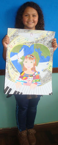1o. lugar Cartaz sobre a paz LCC Batel 2016