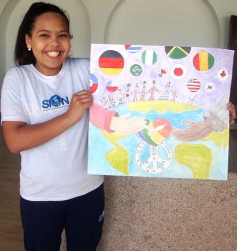 3o lugar Cartaz sobre a Paz LCCBatel 2016